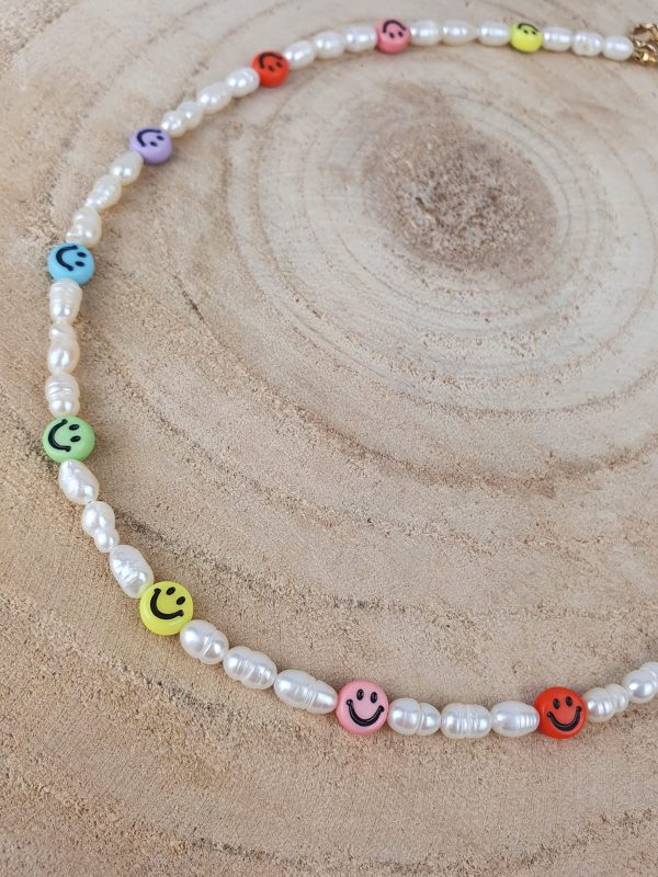 Smiley Necklace Rainbowツ